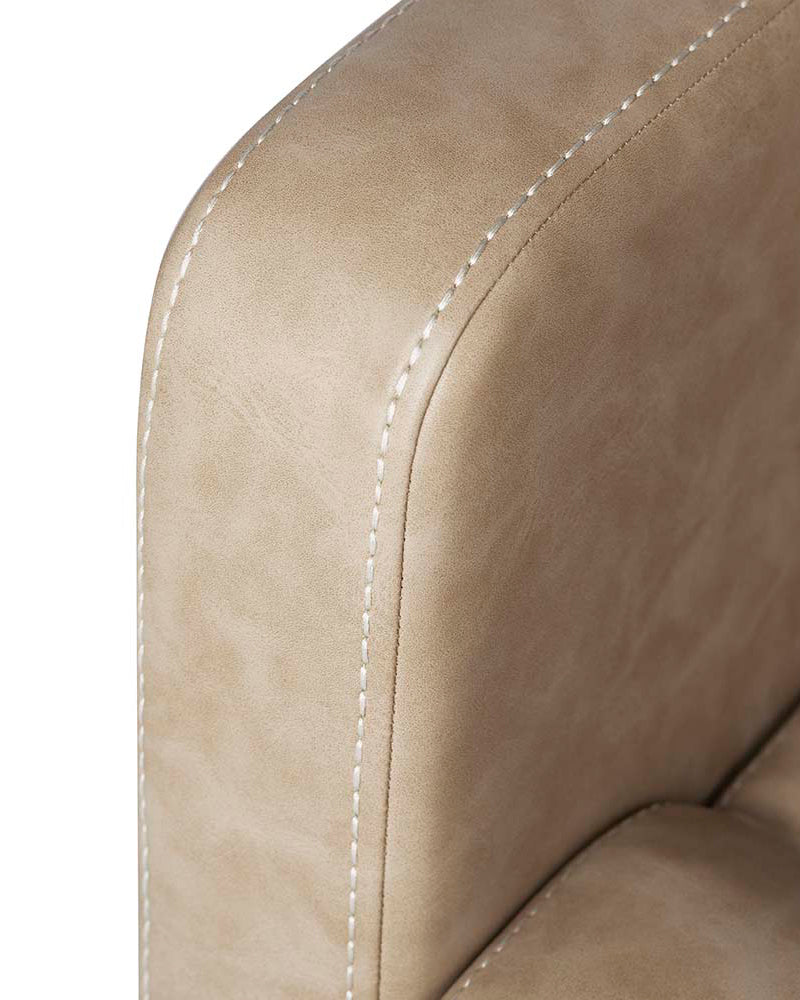 Club Sand - Beige vaskestol - Hvid kumme